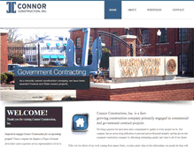 Tablet Screenshot of connorconstructioninc.com